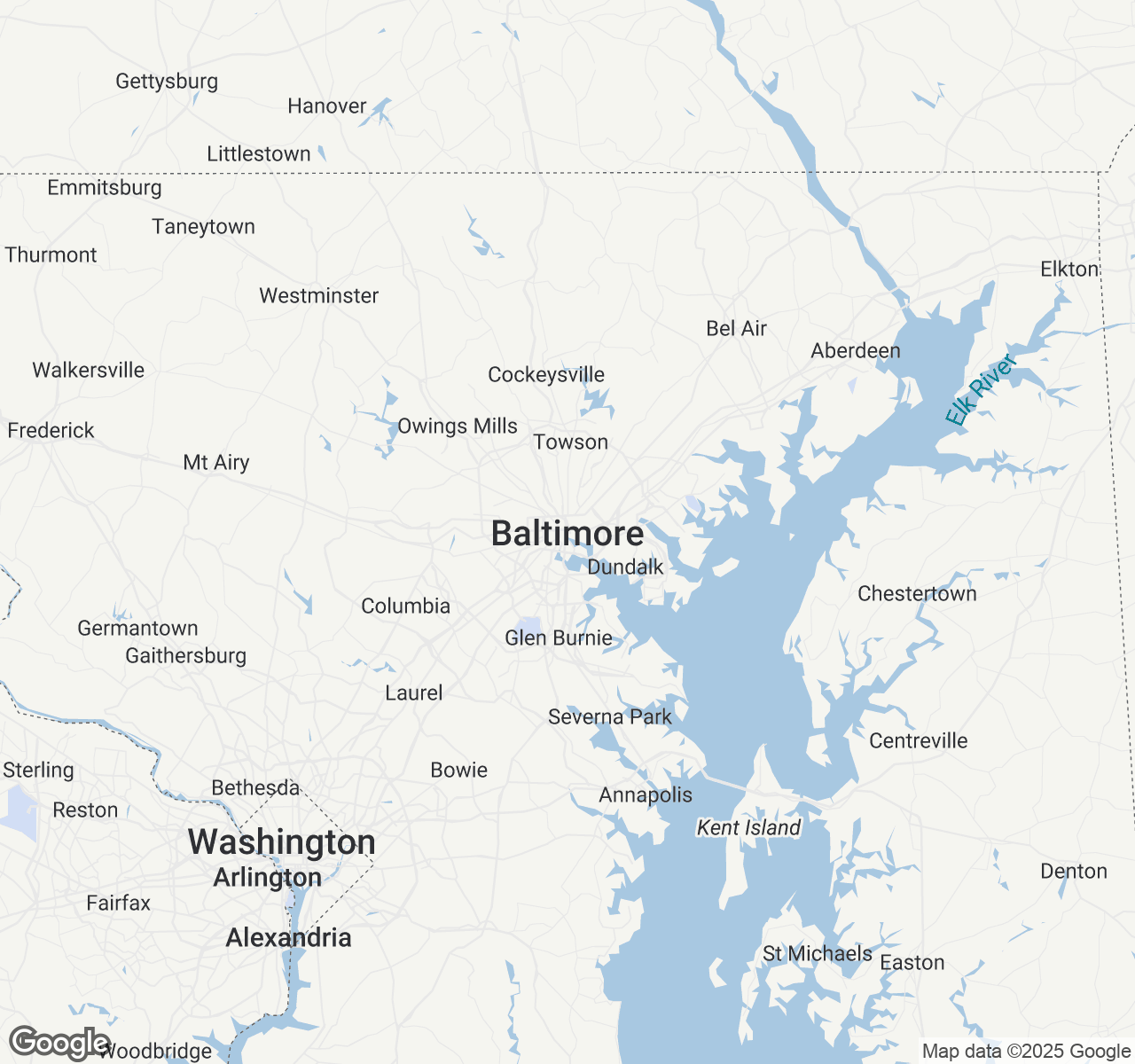 Map of Baltimore